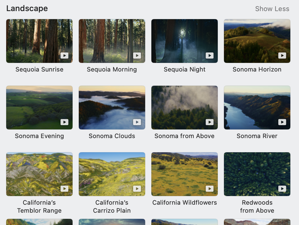 Screensaver Descriptions